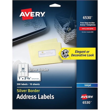 Avery Label, We, Slvbdr, Ij, 300Pk AVE6530